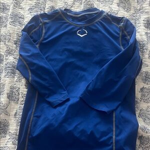 Kids Long Sleeve Blue Shirt